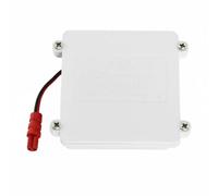 Qianly de Orinal Soporte Carcasa Fuente de Alimentación Caja de Baterías Adaptador Plástico 6V DC para Evitar Falsos Adecuado para Servicios de Teatros Salas de Espera, White, Square AC Male Plug