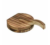 Qianly de para Empanadas Dumplings Aplanador Tortillas Roti de Madera Maciza Textura Uniforme Espesor Constante Manual Adecuada para Preparación de Almuerzos Cenas Rápidas, Madera Grande Antimoho