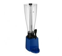 Qianly Dispensador Cerveza 3 Litros Alto Torre Bebidas sin Fugas, Azul, Barril De Cerveza Trapezoidal De 3L + Tubo De Acero Azul