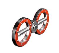 Qianly Ejercitador de Brazos Fortalecedor Manual Giratorio Aparato Resistente de Acero para Entrenamiento de Antebrazo Y Hombros Portátil Adecuado para Gimna, Rojo
