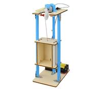 Qianly Elevador Infantil Manual Set para Construcción DIY Paquete Educativo Ciencia Mecánica Juguete de Ensayo y Error Adecuado para Niños Aprendizaje
