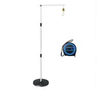 Qianly Entrenador S con Marcador Colgante Telescópico Medidor Ajustable Portátil para Baloncestistas, 2.3-3.3 Metros, Medidor De Altura Ajustable para Tocar con Cinta Métrica Adulto