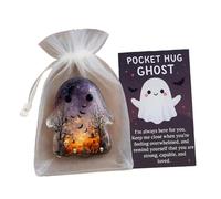 Qianly Espectro de Bolsillo de Acrílico Un Simbólico Y de Apoyo con Figura de Halloween para Amigos Adecuado para Levantar El Ánimo, PÚrpura