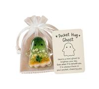 Qianly Espectro de Bolsillo de Acrílico Un Simbólico Y de Apoyo con Figura de Halloween para Amigos Adecuado para Levantar El Ánimo, Verde
