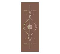 Qianly Esterilla Esterilla para Pilates Caucho Resistente Esterilla Esterilla para Pilates con Superficie Poliuretano Grueso Tapete para Yoguis, Bailarines, Café