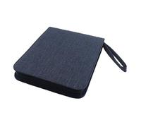 Qianly Estuche para Estilográfica, Bolsa de Lona de Gran Capacidad, Portátil, Multifuncional, a Prueba de Polvo, para Colección de Bolígrafos, Cuadrícula Azul 24, universal