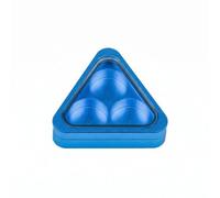Qianly Estuche Triangular Bandeja Interior Caja Triangular con 3 Orificios Estuche Rígido, Azul, Azul