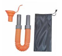 Qianly Expandible para Agua con Conector de Silicona Accesorio para Tanque Flexible Portátil Resistente Fugas Y Bolsa de Almacenamiento Adecuada Pa, Naranja