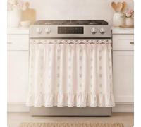Qianly Faldón Horno Rústica, Style to 4, 78 × 55 Cm | Estilo Granja, Cubierta Estufa, Rústico, faldón Estufa, para Cocina