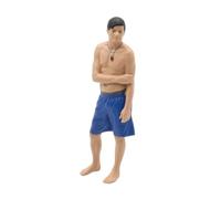 Qianly Figura a Escala 1/64 Tallado Figura Humana en Miniatura Tallada Figurita para Coleccionistas, Azul