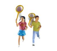 Qianly Figuras de en Miniatura a Escala 1/64, Modelos de Diminutas, Figuras de Diorama para Mesa de Arena, Accesorios para Fotografía de Mi, 2 Piezas