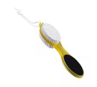 Qianly Foot File Callus Remover Herramienta Exfoliante para Pies Kit Pedicura Lima Metálica Piedra Pómez Cepillo y Portátil Adecuado, 2 piezas