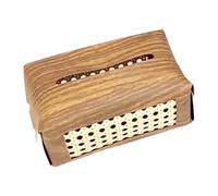 Qianly Funda para Caja de Pañuelos Soporte Portapañuelos Organizador Contenedor de Lujo de Piel Sintética con Estilo Moderno Adecuado para Hogar Baño Y Mostr, MarrÓn, Individual