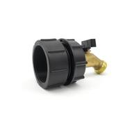 Qianly Grifo con Adaptador Antigoteo Válvula Práctico para Agricultores, Jardín, Taller, 2 Pulgadas Hilo Fino A Grifo De 6 Puntos