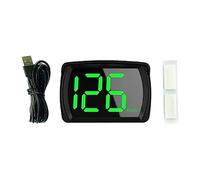 Qianly Heads Up Display Velocímetro Digital Odómetro Pantalla Multifuncional Alarma de Velocidad Adecuada para Automóviles Camiones Autobuses Exteriores, KMH