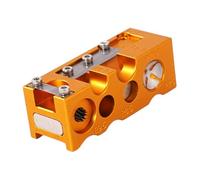 Qianly Herramienta para Puntas de Taco Reparador Moldeador Afilador Accesorio Profesional Multifuncional 16 en 1 Portátil Adecuado para Jugadores de Billar Y, Oro
