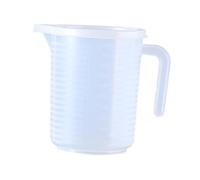 Qianly Jarra de Medición Vaso Mezclador Recipiente Antirotura Fácil de Limpiar con Mango Cómodo Adecuado para Uso en Cocina Recetas Familiares, 1000ml
