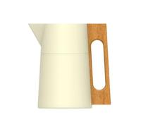 Qianly Jarra Térmica Acero Inoxidable Nórdica Termo con Asa Aislada Servidor Aislado para Cocina, Array, Beige, 1.0L