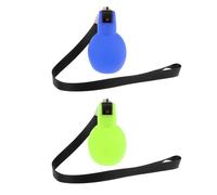 Qianly Juego de 2 Silbatos Deportivos con Correas para El Cuello para Actividades Al Aire Libre, Verde Azul Real