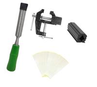 Qianly Juego de Abrazaderas para Empuñaduras de Palos de Golf, Removedor de Cinta de Empuñadura, Fácil de Usar, Herramienta de Reparación Práctica, Regalos D, Removedor Verde
