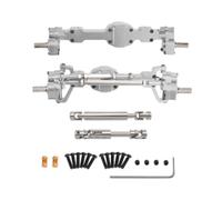 Qianly Juego de Ejes Delantero Y Trasero para Coches RC a Escala, Eje para Camiones RC C8815 1:10, Plata