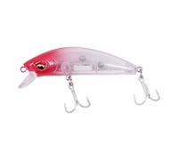 Qianly Juego de Señuelos Hard Fishing Minnow Bass Crank Set Swim Deep Diving Hinching con Anzuelo para Lubina, Trucha Y Roja, Cabeza roja