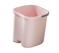 Qianly Lavabo para Pies Bañera de Pedicura Cubeta Masaje con Mango de PP Resistente Y Diseño Adecuado para Adultos Mayores Hogar Dormitorio, Rosa
