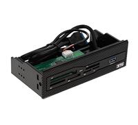 Qianly Lector de Tarjetas Interno USB 3.0 de 5,25" con Panel Frontal Multitarjeta para Ordenador de