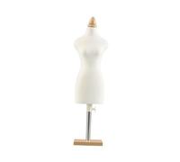 Qianly Maniquíes para Vestidos de Muñecas, Cuerpos de Muñecas, Ropa para Muñecas, Accesorios para Fotos, Mini Maniquíes de Costura en Miniatura para Jardín D, Base Cuadrada de 46 cm.