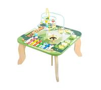 Qianly Mesa de Actividades 5 en 1 Pintura No Dañina Tablero de Actividades con Laberinto de Bolas Bordes Lisos Juguete Educativo Multifuncional para