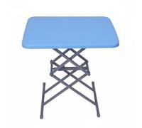 Qianly Mesa Multiusos Abatible Ahorra Espacio Mesa Elevable Montaje Fácil para Apartamento Pequeño, Azul, Estándar