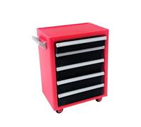 Qianly Miniatura Armario Cajón Taller Mecánico Carrito Organizador Simulado en Escala 1 18 PP para Adornar Ambiente de Garaje Adecuado