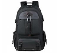 Qianly Mochila de Gran Capacidad Resistente Al Agua Mochila de Viaje Impermeable Multicompartimento para Estudiantes, Viajeros, Viajes, Escuela, Negocios, Negro, Superventas+Mejorado