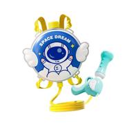 Qianly Mochila Rociadora de Agua Infantil con Diseño de Dibujos Accesorios de Juego Funcionamiento Manual Tipo Empuje Correa Ajustable Adecuada para Juegos E, Aeroespacial