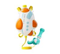 Qianly Mochila Rociadora de Agua Infantil con Diseño de Dibujos Accesorios de Juego Funcionamiento Manual Tipo Empuje Correa Ajustable Adecuada para Juegos E, Avión