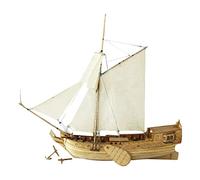 Qianly Modelo de de Madera a Escala 1:80, Colección de Embarcaciones, Manualidades de Madera, Rompecabezas, Kits de Construcción de Modelos para Decor, sin cañón de Bronce
