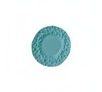 Qianly Modelo de Plato con Textura de Roca Diseño Realista Plato de Cena Miniatura con Textura y Resistente para Coleccionistas, Azul, 29-3mm