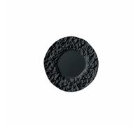 Qianly Modelo de Plato con Textura de Roca Diseño Realista Plato de Cena Miniatura con Textura y Resistente para Coleccionistas, Negro, 50-5mm