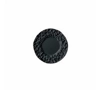 Qianly Modelo de Plato con Textura de Roca Diseño Realista Plato de Cena Miniatura con Textura y Resistente para Coleccionistas, Negro, 29-3mm