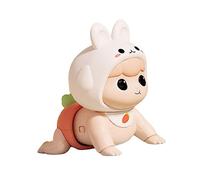 Qianly Muñeca Eléctrica para Bebés Que Gatea, Regalo de Cumpleaños, Juguete Rompecabezas, Muñeca Eléctrica para Bebés Que Gatea para Niñas Y Niños Pequeños, Rosado