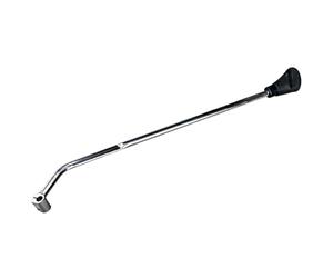 Qianly Palanca de Cambio Manual para Motocicleta Ensamblaje con Material Metálico Sólido Fluidez y Instalación Simple Adecuada para Go ATV, Palanca De Cambios Larga De Cabeza Grande, Cromada