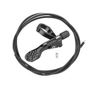 Qianly Palanca Sillín Mando Remoto Ajustable Bicicleta Accesorio Cable Control Universal Adaptador Manillar 22.2mm Aluminio Robusto Adecuado para, Negro