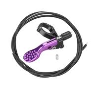 Qianly Palanca Sillín Mando Remoto Ajustable Bicicleta Accesorio Cable Control Universal Adaptador Manillar 22.2mm Aluminio Robusto Adecuado para, PÚrpura