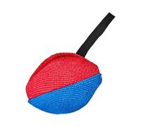 Qianly Pelota de Entrenamiento canino, Juguete Interactivo Que fomenta el Juego en Solitario, Azul Rojo