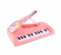 Qianly Piano de Juguete de 22 Teclas Introducción Musical Piano Electrónico 22 Teclas Bordes Suaves Teclado Portátil Infantil para Niños Pequeños , Rosa , 1019E-2