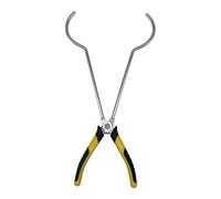 Qianly Pinzas de Profesionales con Mango Recubierto de Goma Y Doble Resorte Pinzas Resistentes Al para Fundición de Oro Y Laboratorio Acero, Style a