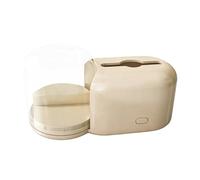 Qianly Porta Pañuelos Caja de Pañuelos Portapañuelos Organizador Dispensador con Acabado Refinado Y Material PP Pet Resistente Apto para Sala de Reuniones Do, Blanco, Individual