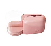 Qianly Porta Pañuelos Caja de Pañuelos Portapañuelos Organizador Dispensador con Acabado Refinado Y Material PP Pet Resistente Apto para Sala de Reuniones Do, Rosa, Individual