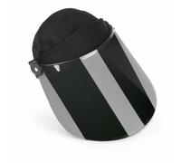 Qianly Protector Facial Soldador con Visor Abatible Ajustable Pantalla Soldadura con Arnés smontable Más Protectora Soldadura para Herreros, Taller, Ajustable, Visera Verde Oscuro