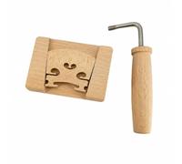 Qianly Puente para Violín con Superficie Lisa y Aberturas Contorneadas para Sujeción Segura Durante el y la Fabricación Componentes Acuado para Artesanos